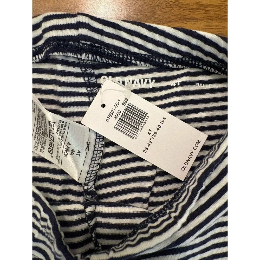 NWT/NWOT Girls Leggings, Old Navy and Carters, Navy, Pink, Hearts, Size 4T
